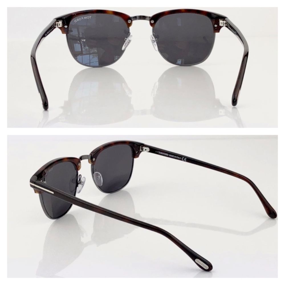 New TOM FORD Henry Square Sunglasses FT0248 52A - Picture 7 of 16